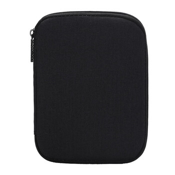 BUBM 耳机数据线收纳包数码多功能电源充电器盒硬盘U盘旅行便携整理袋 小号双层黑色DISD-MYB