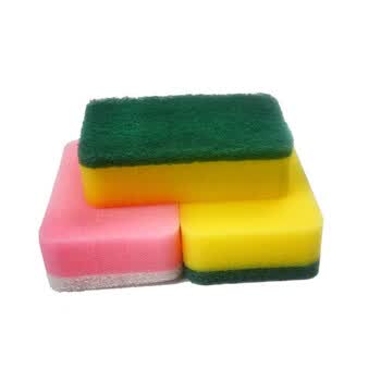 【企业专属】妙洁MIAOJIE便捷海绵百洁布 2加1片特惠装擦拭布 4组装共12片 洗锅洗碗去油污厨房清洁