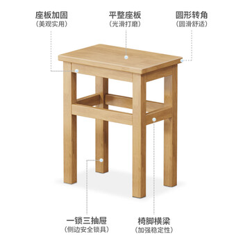 kuoson 实木办公椅休闲培训方椅子（10张起发）