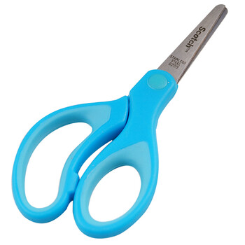 3M 思高 剪刀 儿童炫彩圆头剪刀/安全剪刀5英寸 1442B 1个装 蓝色 新/原包装随机 3M 思高 剪刀 儿童炫彩圆头剪刀/安全剪刀5英寸 1442B 1个装 蓝色 新/原包装随机