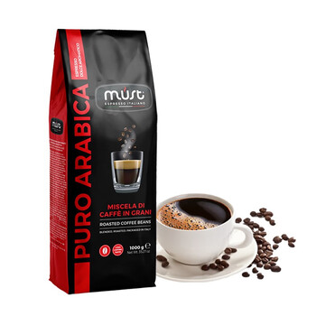LOOCIMUST意大利原装进口100%阿拉比卡咖啡豆中度烘焙1kg/袋节日送礼