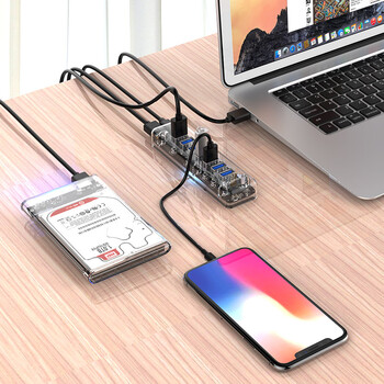 奥睿科(ORICO)USB3.0分线器7口HUB扩展一拖七集线器 笔记本电脑多接口转换器 双供电口1米延长线 奥睿科(ORICO)USB3.0分线器7口HUB扩展一拖七集线器 笔记本电脑多接口转换器 双供电口1米延长线