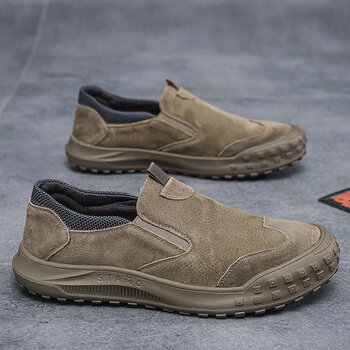 川淞劳保鞋男工地干活焊工一脚蹬工作男鞋夏季透气轻便防水防滑耐磨