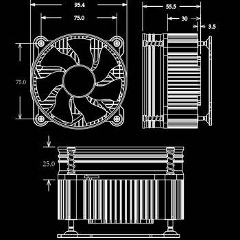 大水牛（BUBALUS）L5 CPU散热器(支持INTEL1150/1155/1156/i3/i5/台式电脑风冷散热器/9CM低噪风扇/附带硅脂)