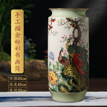 陶瓷书画筒- 京东