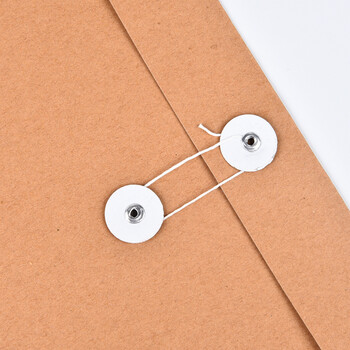 递乐 加厚横式牛皮纸档案袋定制投标文件袋合同文件资料袋10只装办公用品  1447 