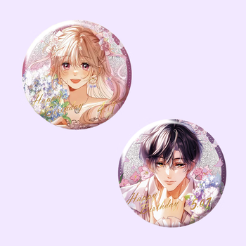 聪泰偷偷藏不住周边吧唧桑稚生日限定 全套2个 58mm自制徽章