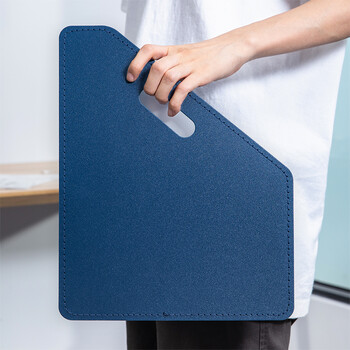 得力（deli）13格A4立式大容量风琴包 多层可伸缩文件框收纳夹 办公文件资料票据资料收纳册 63952深蓝色