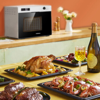 康佳(KONKA)3201蒸汽烤箱智能高端家用蒸烤一体可调蒸汽台嵌两用32L均匀受热多功能 康佳(KONKA)3201蒸汽烤箱智能高端家用蒸烤一体可调蒸汽台嵌两用32L均匀受热多功能