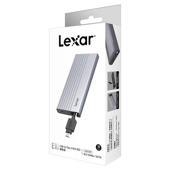 雷克沙(Lexar)M.2 NVMe/SATA双协议移动硬盘盒 Type-C 3.2接口 笔记本电脑外接SSD固态硬盘 磁吸收纳线材 雷克沙(Lexar)M.2 NVMe/SATA双协议移动硬盘盒 Type-C 3.2接口 笔记本电脑外接SSD固态硬盘 磁吸收纳线材