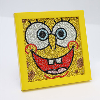 儿童钻石画女孩贴钻礼物手工diy制作启智圣诞节幼儿园玩具皮卡丘海棉