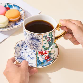 友来福咖啡杯套装礼盒高颜值下午茶茶杯陶瓷乔迁生日新婚伴手礼乔迁礼物 友来福咖啡杯套装礼盒高颜值下午茶茶杯陶瓷乔迁生日新婚伴手礼乔迁礼物