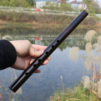 京韵迷你洞箫6孔老红木短箫萧盖那笛乐器初学入门刻字cd莫西干人 吹