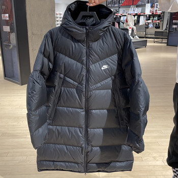 耐克(nike) 羽绒服男装2022冬季运动服加厚保暖防风休闲上衣中长款连