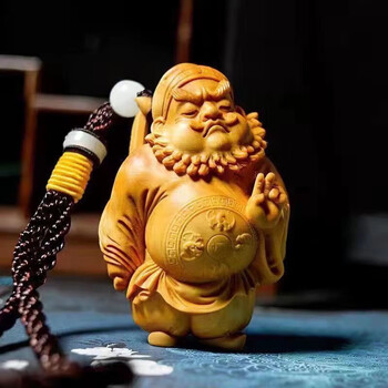 中国古玩 黄楊木材 白衣観音像 高30,5cm 置物 仏教美術 木彫 細密細工