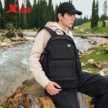 特步小巢背包双肩包大容量旅行防水登山出行初高中学生书包户外轻便