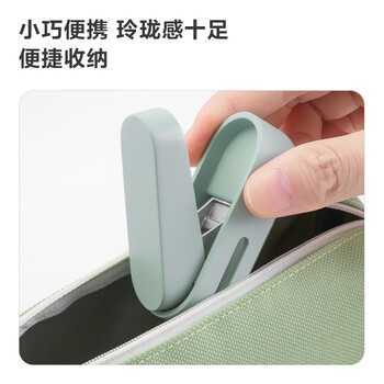 得力（deli）单孔打孔机按压式打孔器手工打孔档案打洞机绿NS0883C数码全网低价