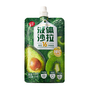 小碗良食果蔬沙拉110g*10袋 NFC16种果蔬营养健康便携即饮饮料