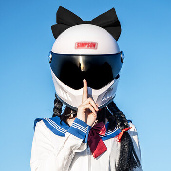 2022新款 头盔夏季透风小·牛来梦同款复古电动摩托车头盔蝴蝶结爆音