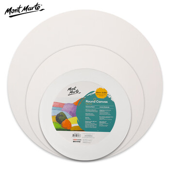 蒙玛特(Mont Marte)油画框圆形直径30cm 丙烯油画颜料学生画画工具棉布油画布板套装 美术油画布框CMRD0030美术写生 蒙玛特(Mont Marte)油画框圆形直径30cm 丙烯油画颜料学生画画工具棉布油画布板套装 美术油画布框CMRD0030美术写生