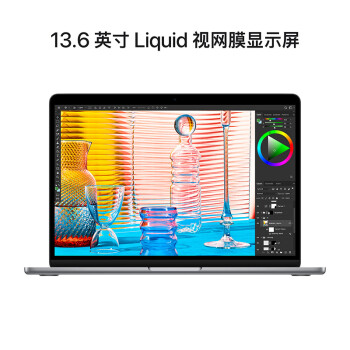 Apple/苹果AI笔记本/2022MacBookAir13.6英寸M2(8+10核)8G512G深空灰电脑MLXX3CH/A