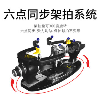 斯波阿斯S3169 羽毛球拍拉线神器穿线机电脑自动测磅缠线器配工具