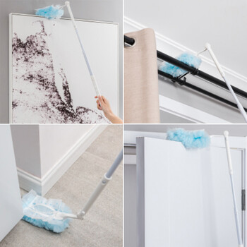 妙洁 顶部清洁组合长款除尘掸  共18片替换头静电除灰尘掸子