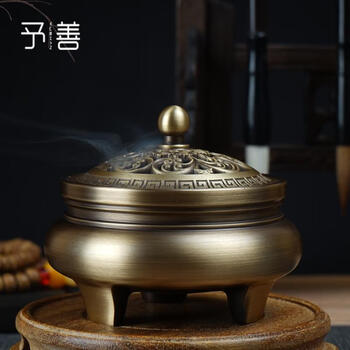 古銅青銅 三足花瓶香炉 置物 高22cm◇中国古玩 爵 香道具 煎茶