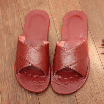 室内家用真皮拖鞋水牛皮拖鞋夏天家居家用地板凉拖鞋男女四季情侣皮