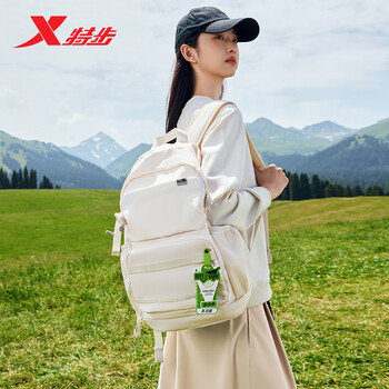 特步小巢背包双肩包大容量旅行防水登山出行初高中学生书包户外轻便