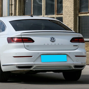 新cc尾翼改装烤漆压尾定风翼扰流板 19年款大众cc尾翼 钢琴黑