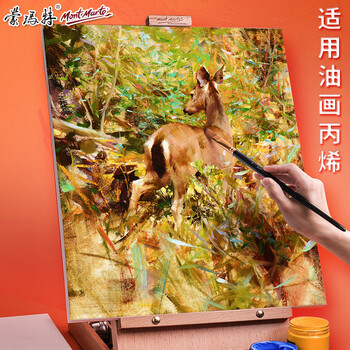 【全网低价】蒙玛特(Mont Marte)油画框6个装40*50cm 丙烯油画颜料学生画画工具棉布油画布板套装 美术油画布框CHCS40506美术写生