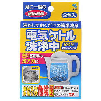 小林制药电热水壶洗净中 小林制药 Kobayashi 日本进口饮水机柠檬酸除垢剂茶垢清洗剂去渍除水垢清洁剂电热水壶洗净中15g 3袋 行情报价价格评测 京东