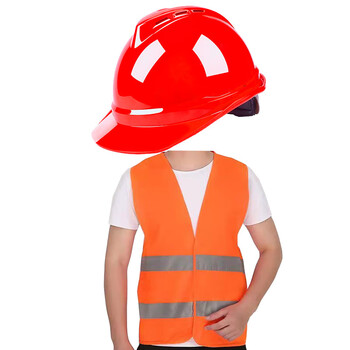 帮手仕 反光背心安全帽套装 工地安全套装 均码施工执勤安全防护服
