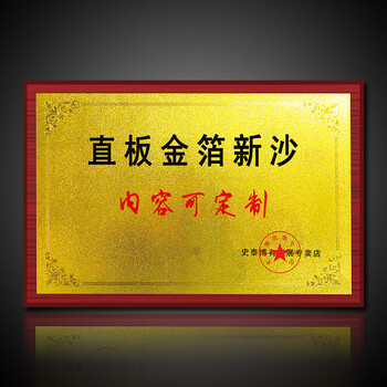 婕染(jieran)奖牌公司门牌定做定制办公室不锈钢标牌标识牌代理木托