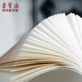 荣宝斋 书画纸 传统手工檀皮安徽泾县装裱收藏送礼书法国画山水写意创作品纸 特种高级净皮-四尺