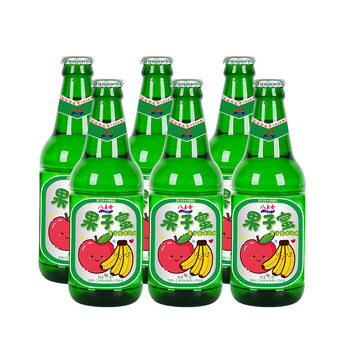 大白梨大瓶东北怀旧香槟老汽水玻璃瓶d糖碳酸饮料 小瓶装 果子蜜(330