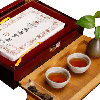 泾渭茯茶陕西官茶1kg咸阳金花茯砖茶黑茶陕西特产过节送礼高档红木礼盒 泾渭茯茶陕西官茶1kg咸阳金花茯砖茶黑茶陕西特产过节送礼高档红木礼盒