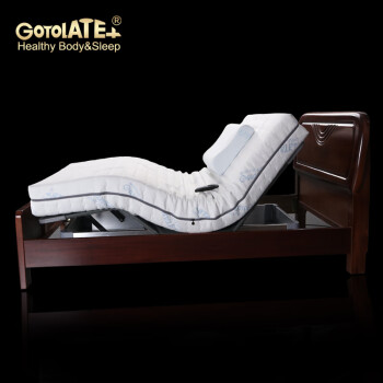 歌蕾丝（Gotolatex）乳胶电动升降床智能床单人电动床调节睡姿阅读看书多功能床 W15 配3D弹性透气偏硬床垫20cm厚 1200mm*2000mm