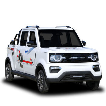 英诺普烈马双排皮卡油电两用全封闭老年人越野客货两用四轮电动车山区