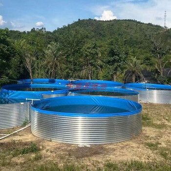 蓄水池家用蓄水池帆布蓄水池自动水阀大型户外高密度帆布养鱼池圆形