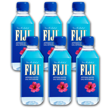 00 斐泉(fiji)原装进口 天然矿泉水 330ml*6瓶饮用水(海外版) 自营