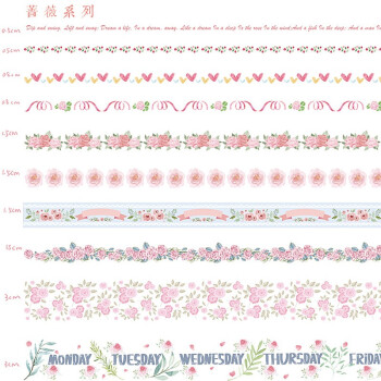起风了和纸胶带手帐装饰贴纸素材手账工具套装10卷礼盒装蔷薇系列 10卷 2米长 图片价格品牌报价 京东