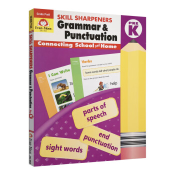 Evan Moor 技能铅笔刀 语法与标点 幼儿园小中班 Skill Sharpeners Grammar & Punctuation Grade PreK