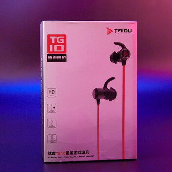 钛度【全网热销】TG10星鲨游戏耳机入耳式 带麦笔记本台式机双孔吃鸡三角洲行动 3.5MM版本 红黑色