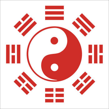 崽白汽车车贴防水防晒太极阴阳八卦图贴纸乾坤道教个性车贴车门玻璃