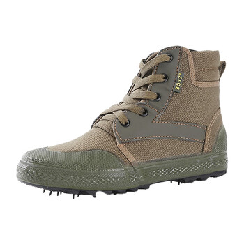 解放鞋男3517劳保鞋军训作训鞋户外登山耐磨防滑高帮帆布迷彩胶鞋