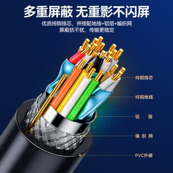 山泽 HDMI转DVI转接线公转母 HDMI转DVI-I/DVI24+5高清双向转换头 支持笔记本电脑显示器连接HGD02