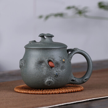 中国茶器　紫砂急須(天青泥製、200cc）