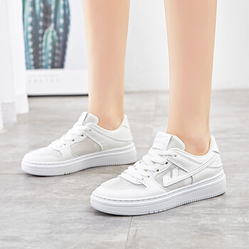 回力女鞋夏款新款网鞋网鞋夏季透气薄款运动休闲鞋小白鞋wxyc247n白色